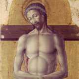 Pannello del Polittico Vivarini raffigurante l'Imago Pietatis, il Cristo Morto